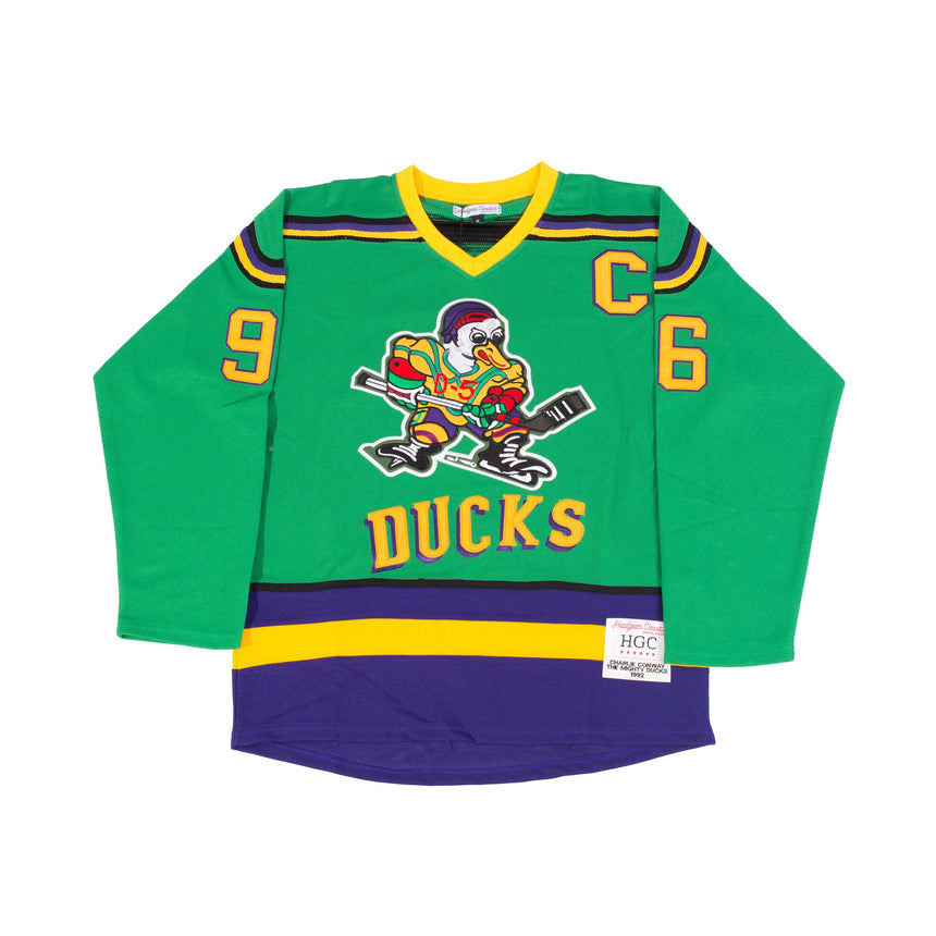 YOUTH MIGHTY DUCKS CONWAY HOCKEY JERSEY (GREEN)