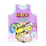 NARUTO X UZI VERT BASKETBALL JERSEY (LAVENDER) - Allstarelite.com