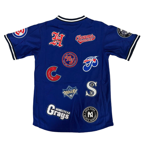 NERGO LEAGUE PULLOVER COLLAGE BASEBALL JERSEY - Allstarelite.com