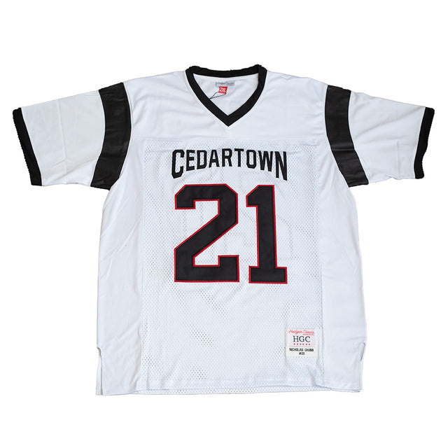 NICK CHUBB WHITE YOUTH HIGH SCHOOL FOOTBALL JERSEY - Allstarelite.com