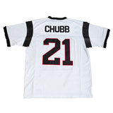 NICK CHUBB WHITE YOUTH HIGH SCHOOL FOOTBALL JERSEY - Allstarelite.com