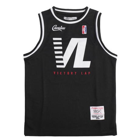 NIPSEY HUSSLE VICTORY LAP BASKETBALL JERSEY BLACK - Allstarelite.com