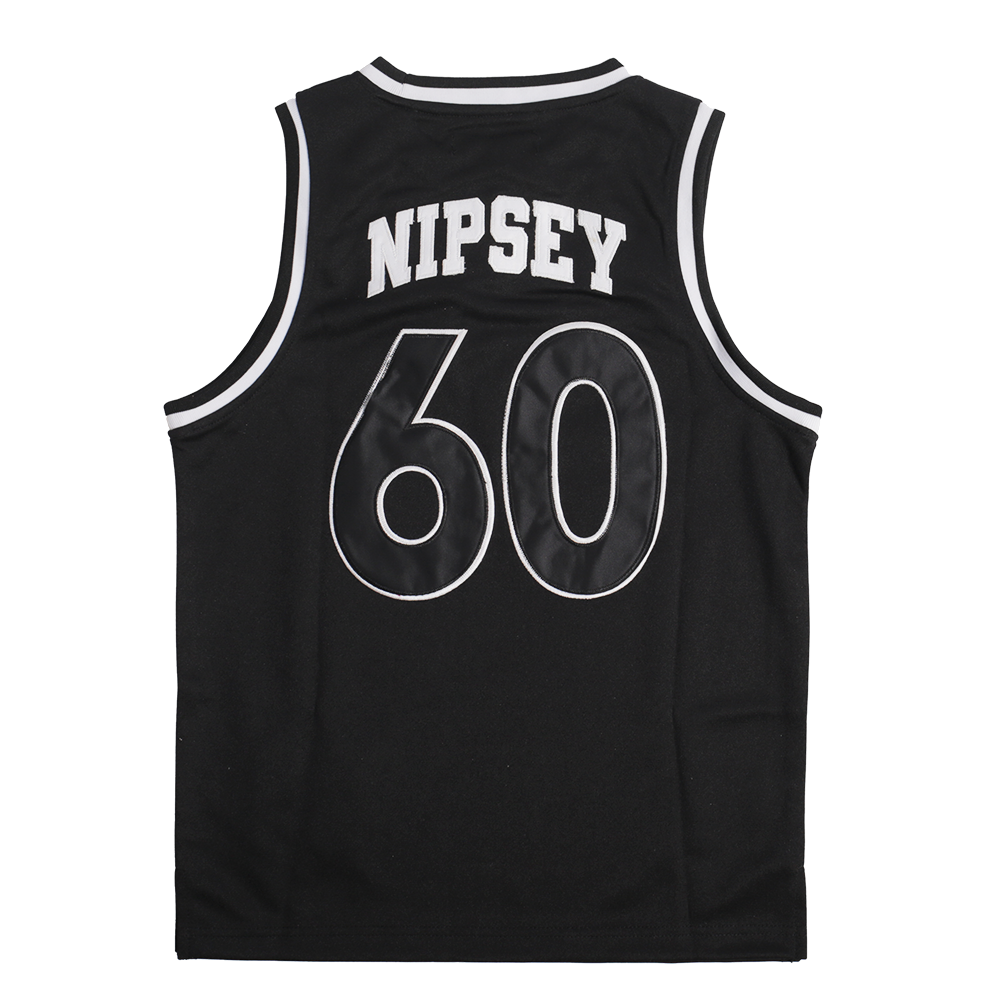NIPSEY HUSSLE VICTORY LAP BASKETBALL JERSEY BLACK - Allstarelite.com