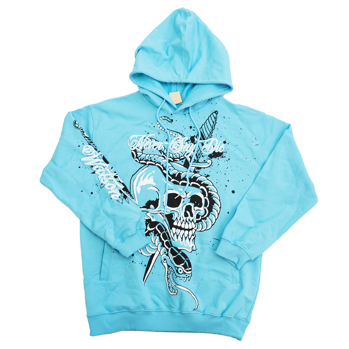 WATSON NEVER SAY DIE HOODIE (CAROLINA BLUE)