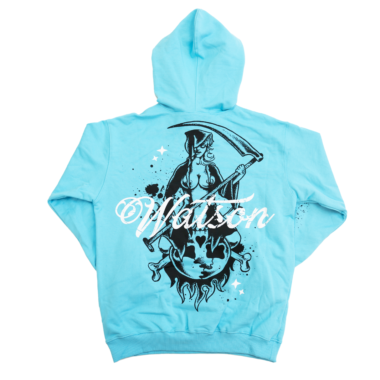 WATSON NEVER SAY DIE HOODIE (CAROLINA BLUE)