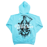 WATSON NEVER SAY DIE HOODIE (CAROLINA BLUE)