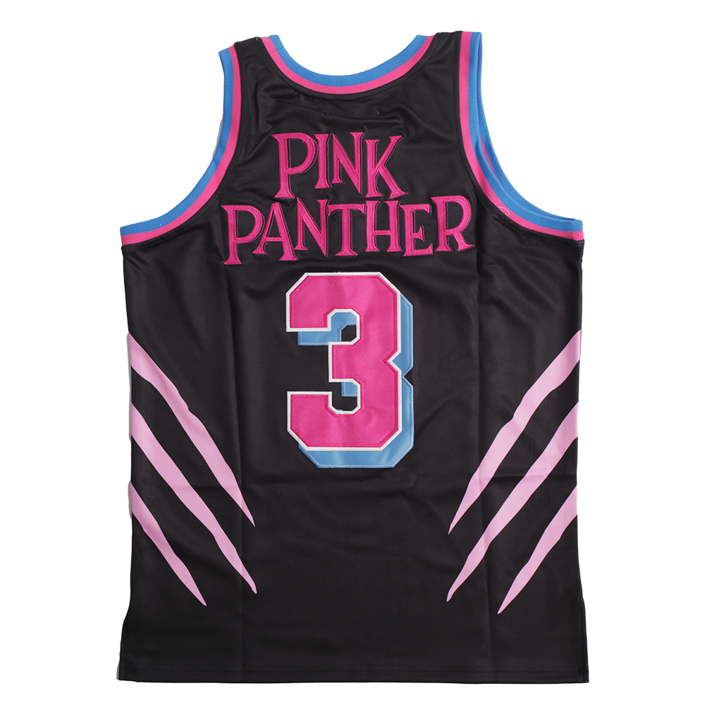 PINK PANTHER MIAMI BASKETBALL JERSEY BLACK - Allstarelite.com