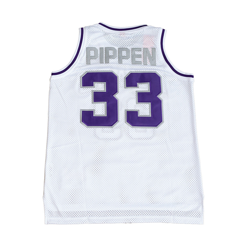 SCOTTIE PIPPEN WHITE HIGH SCHOOL BASKETBALL YOUTH JERSEY - Allstarelite.com