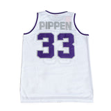 SCOTTIE PIPPEN WHITE HIGH SCHOOL BASKETBALL YOUTH JERSEY - Allstarelite.com