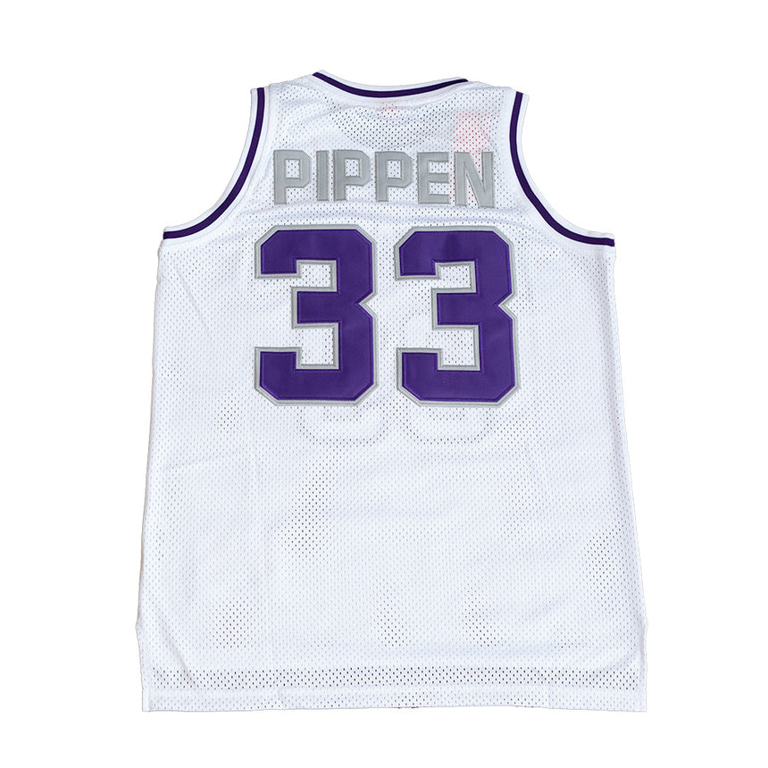 SCOTTIE PIPPEN WHITE HIGH SCHOOL BASKETBALL YOUTH JERSEY - Allstarelite.com