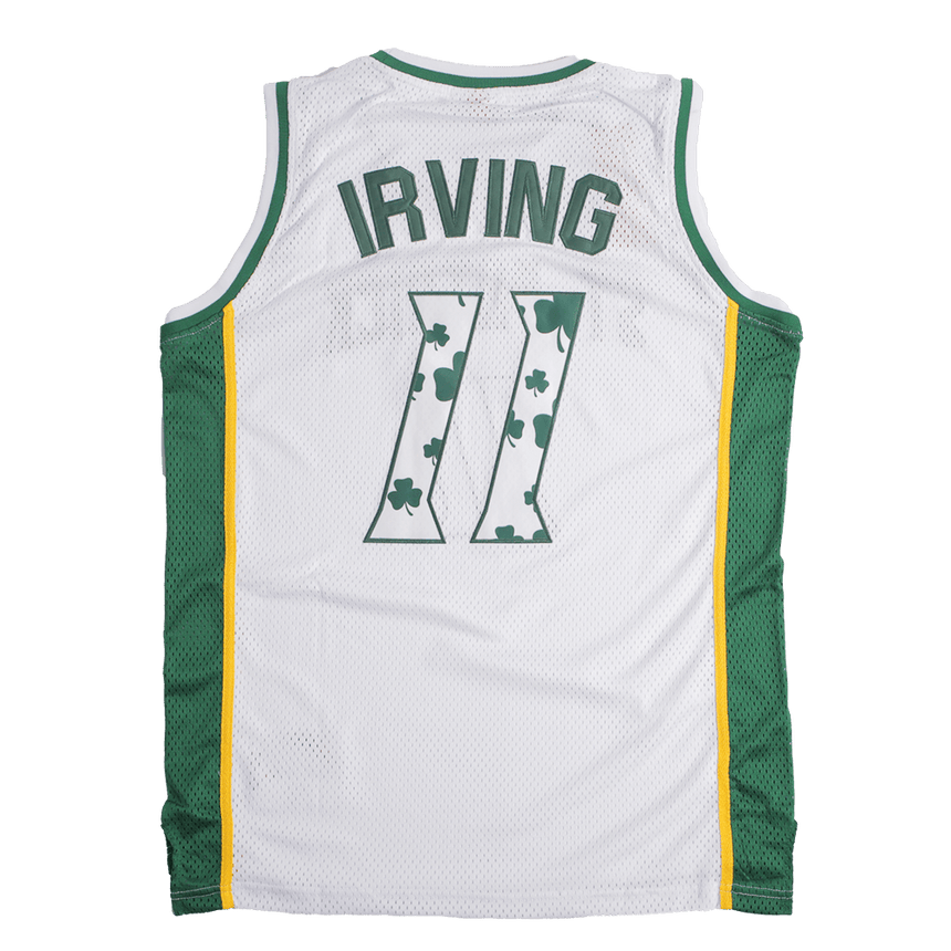 ST. PATRICK KYRIE IRVING CLOVER YOUTH BASKETBALL JERSEY - Allstarelite.com