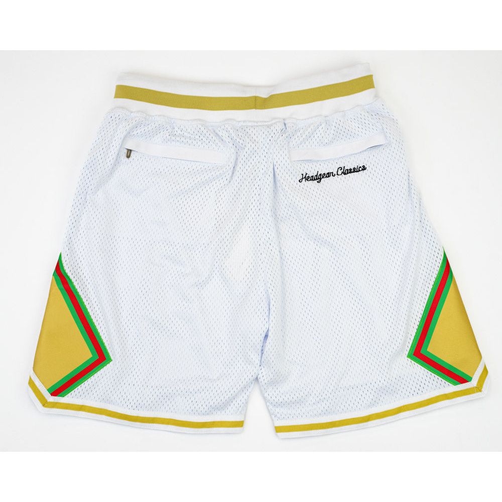 TISA STRIPED BASKETBALL SHORTS WHITE