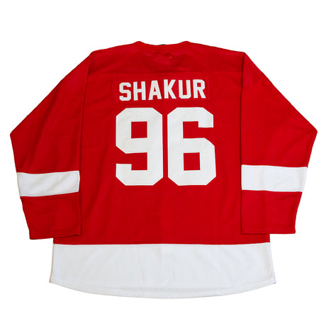 TUPAC DETROIT HOCKEY JERSEY IN RED/WHITE - Allstarelite.com