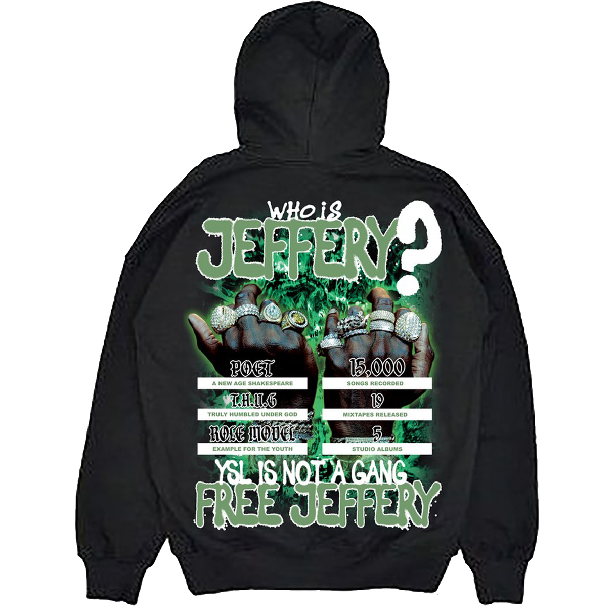 THUG BIG HEAD HOODIE (BLACK)