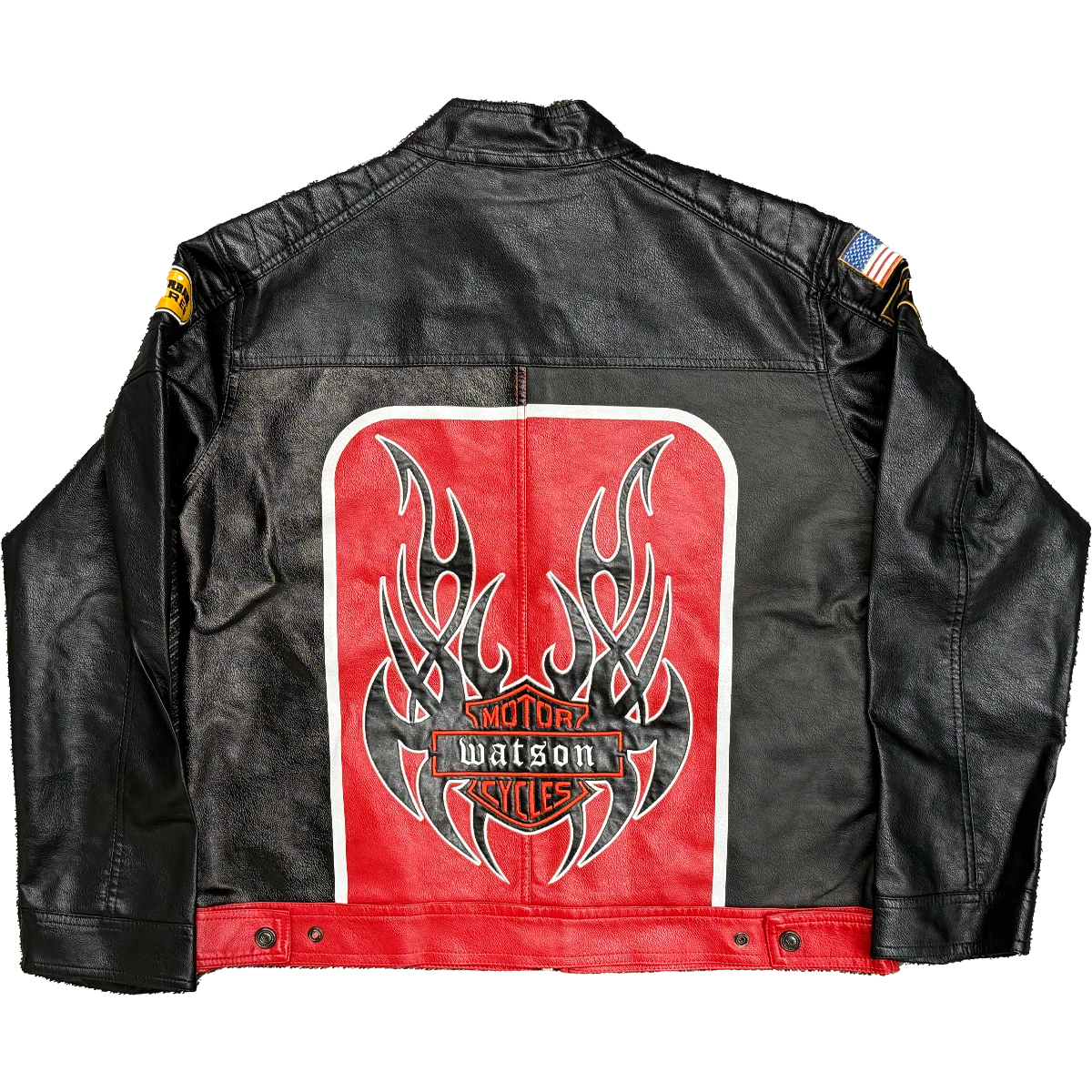 WATSON MOTORCYCLES MOTO JACKET (BLACK/ORANGE)