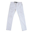 WHITE MOTO STYLE PANTS - Allstarelite.com