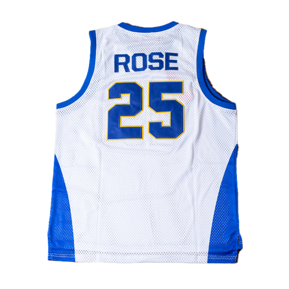 YOUTH DERRICK ROSE WHITE HS BASKETBAL JERSEY - Allstarelite.com