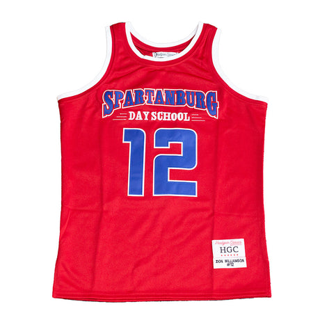 ZION WILLIAMSON ALTERNATE HIGH SCHOOL BASKETBALL JERSEY RED - Allstarelite.com