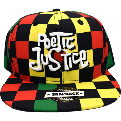 POETIC JUSTICE CHECHED MULTI SNAPBACK - Allstarelite.com