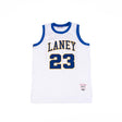 Michael Jordan Laney High School White & Blue Basketball Jersey - Allstarelite.com