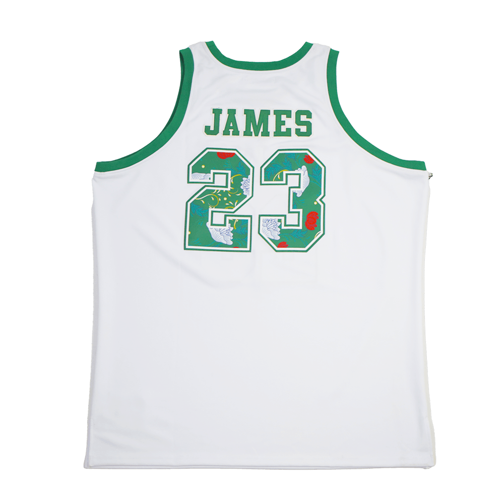 LEBRON JAMES WHITE ALTERNATE BASKETBALL JERSEY - Allstarelite.com