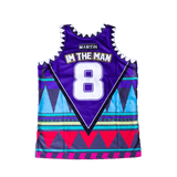 MARTIN TRIBAL PURPLE SATIN JERSEY - Allstarelite.com