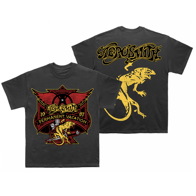 AEROSMITH 1987 PERMANENT VACATION TSHIRT - Allstarelite.com