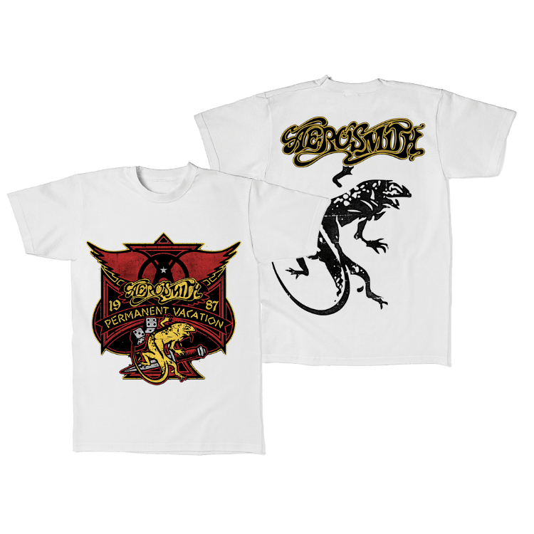 AEROSMITH 1987 PERMANENT VACATION TSHIRT - Allstarelite.com