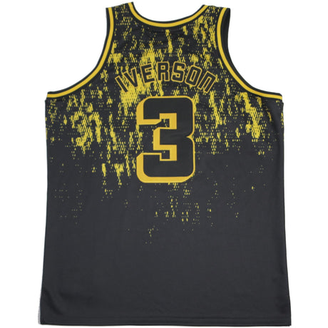 ALLEN IVERSON ALTERNATE BLACK/YELLOW HIGH SCHOOL BASKETBALL JERSEY - Allstarelite.com