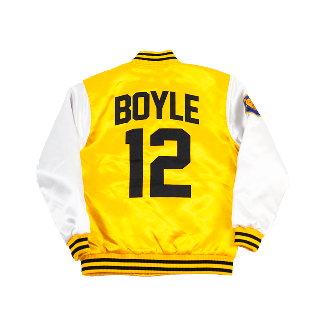 BAD NEWS BEARS TANNER BOYLE YELLOW SATIN JACKET - Allstarelite.com