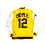 BAD NEWS BEARS TANNER BOYLE YELLOW SATIN JACKET - Allstarelite.com