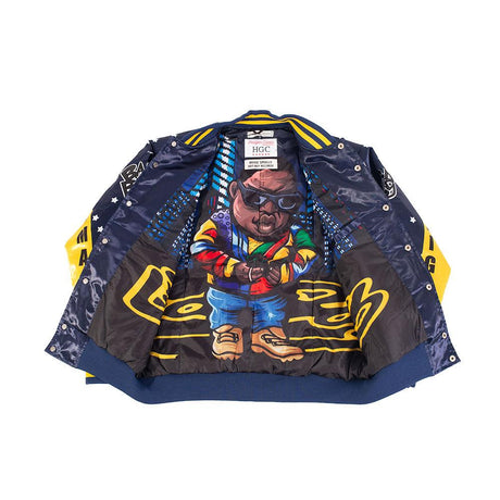 BadBoy Biggie Smalls Nightlife Satin Jacket Yellow - Allstarelite.com