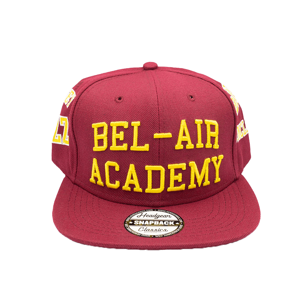 Bel-Air Academy Maroon Collage Snapback Hat - Allstarelite.com