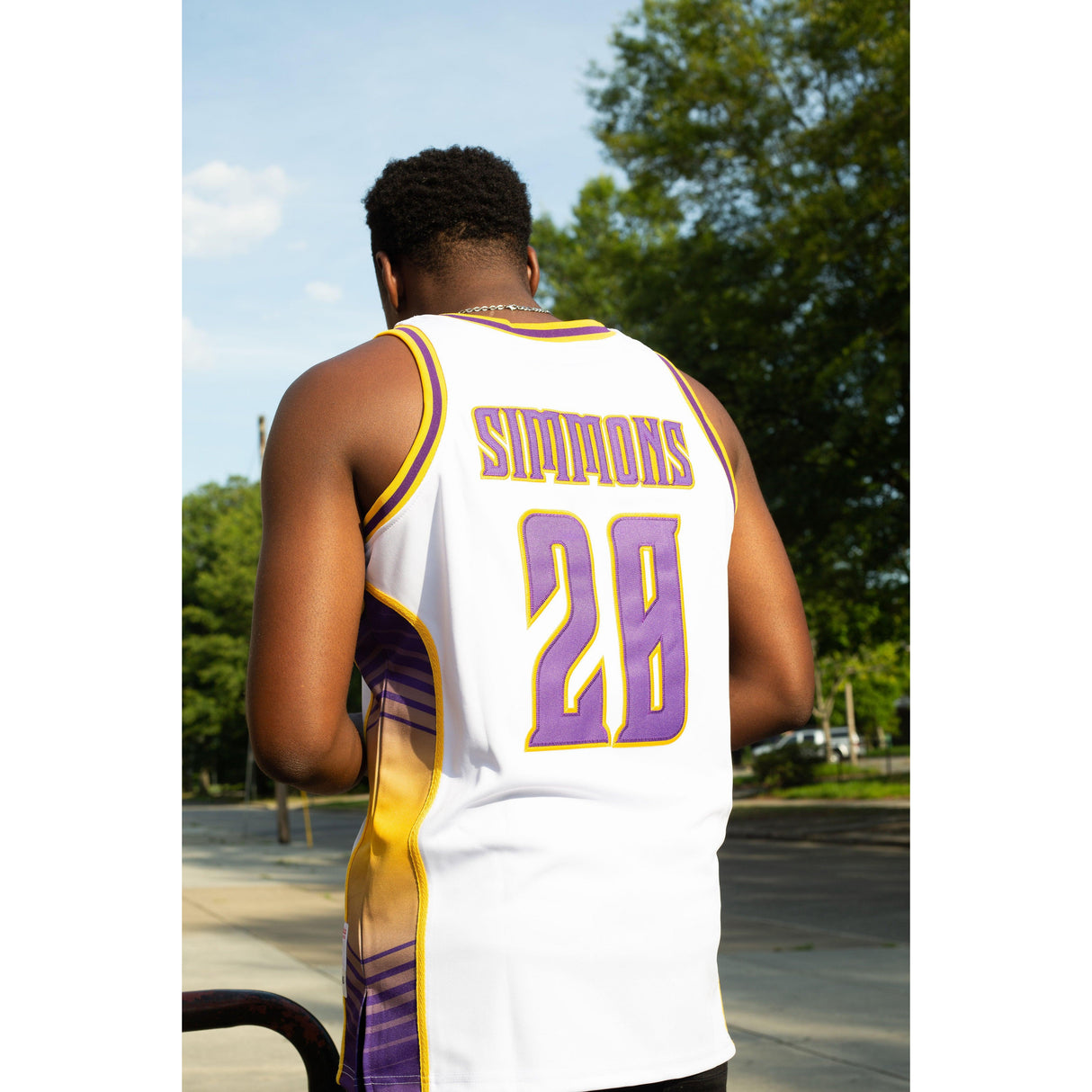 BEN SIMMONS ALTERNATE WHITE HIGHSCHOOL BASKETBALL JERSEY - Allstarelite.com