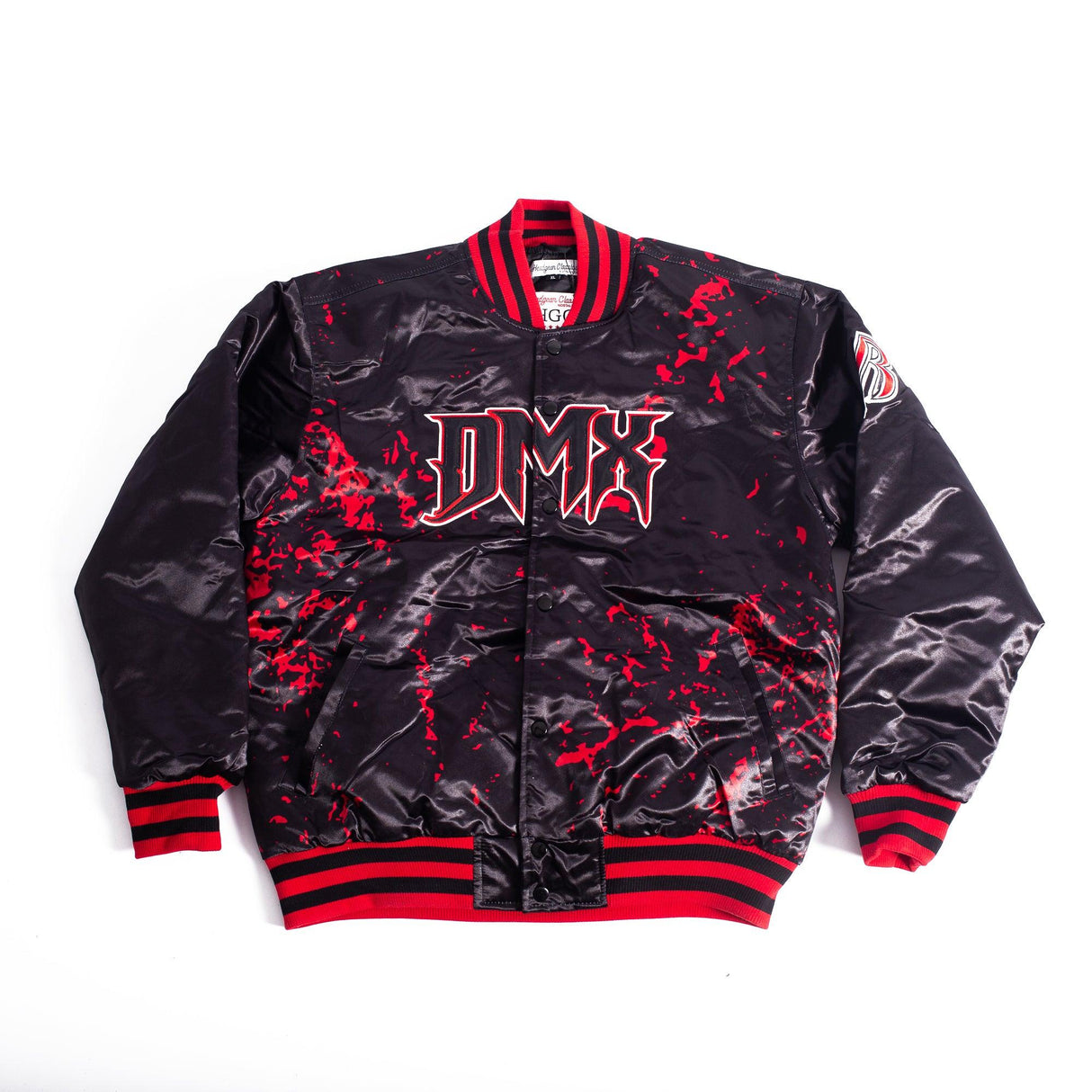 Black DMX Fade Satin Jacket - Allstarelite.com