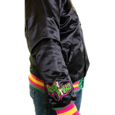 Black Fresh Prince Satin Jacket - Allstarelite.com