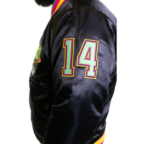 Black Fresh Prince Satin Jacket - Allstarelite.com