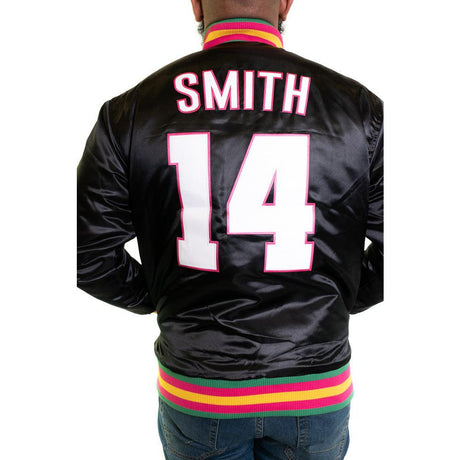 Black Fresh Prince Satin Jacket - Allstarelite.com