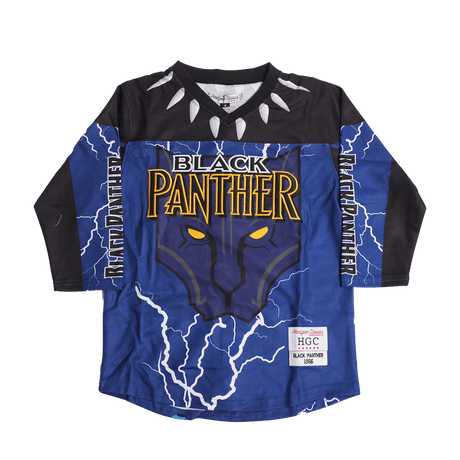 BLACK PANTHER HOCKEY JERSEY IN PURPLE - Allstarelite.com