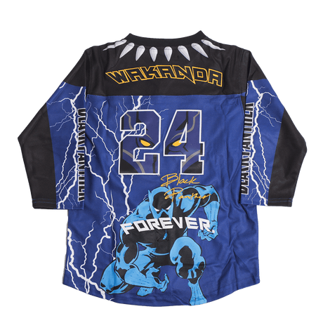 BLACK PANTHER HOCKEY JERSEY IN PURPLE - Allstarelite.com