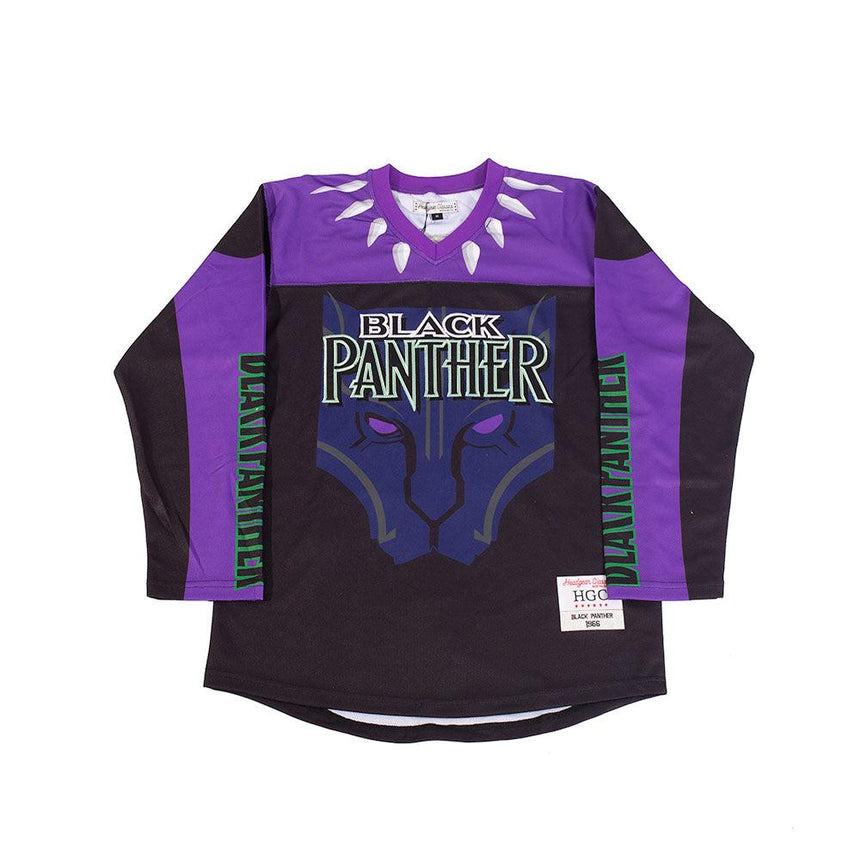 BLACK PANTHER YOUTH HOCKEY JERSEY BLACK - Allstarelite.com