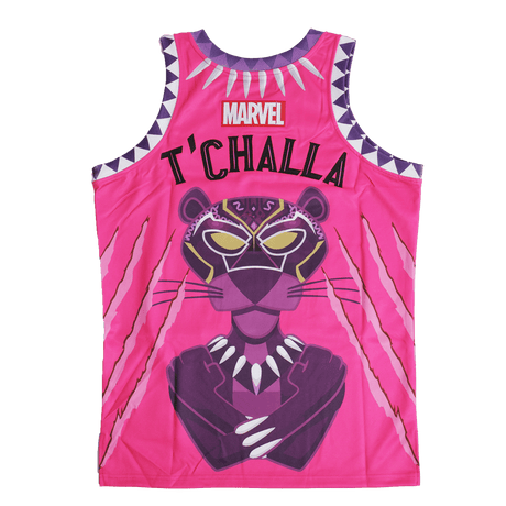 BLACK X PINK PANTHER BASKETBALL JERSEY PURPLE - Allstarelite.com