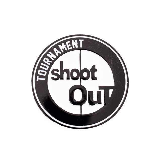 BLACK/WHITE SHOOTOUT PIN - Allstarelite.com