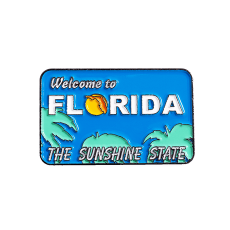 BLUE/GREEN FLORIDA PIN - Allstarelite.com