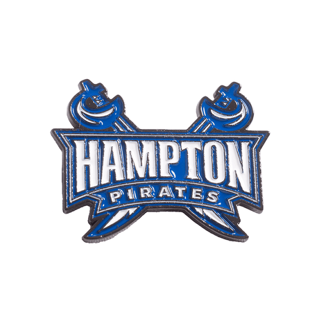 BLUE/WHITE HAMPTON PIRATES LOGO PIN - Allstarelite.com