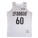 BOOGIE NIPSEY HUSSLE WHITE BASKETBALL JERSEY - Allstarelite.com