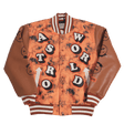 BRAND X ASTRO WORLD BROWN YOUTH VARSITY JACKET - Allstarelite.com