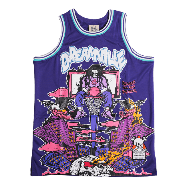 BRAND X DREAMVILLE YOUTH PURPLE BASKETBALL JERSEY - Allstarelite.com