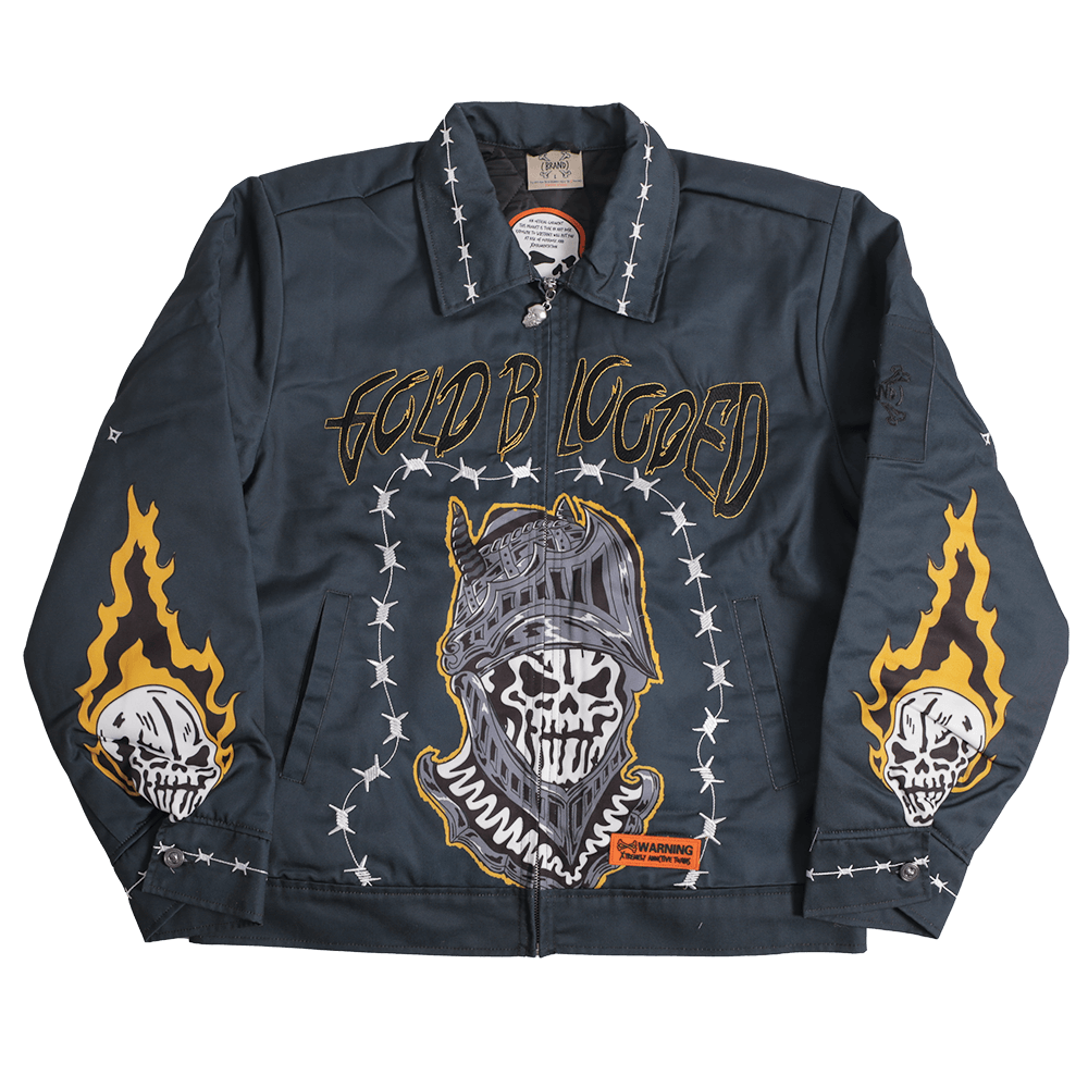 BRAND X GOLDEN STATE BLACK WORK YOUTH JACKET - Allstarelite.com