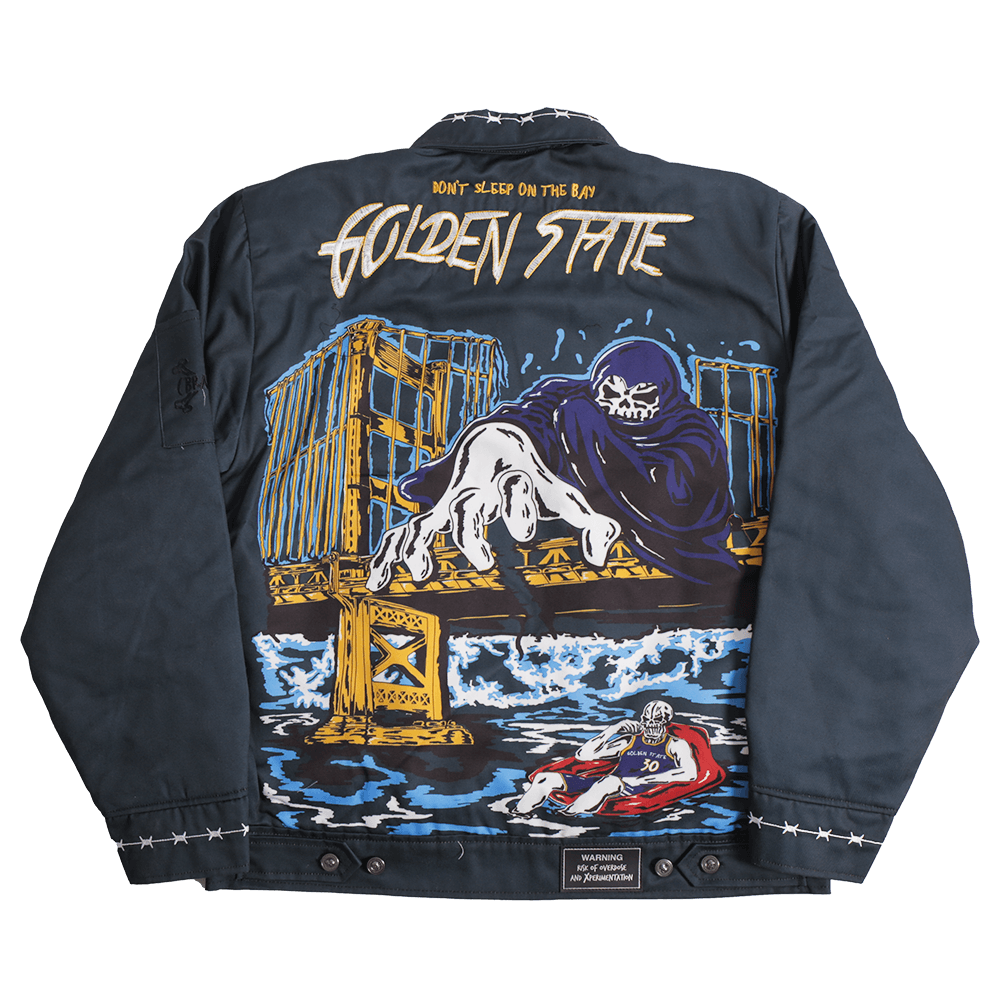 BRAND X GOLDEN STATE BLACK WORK YOUTH JACKET - Allstarelite.com